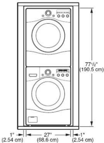 LG DLE2301R - INSTALACIONES CON LA BASE PEDESTAL O KIT DE APILADO OPCIONALES - 2
