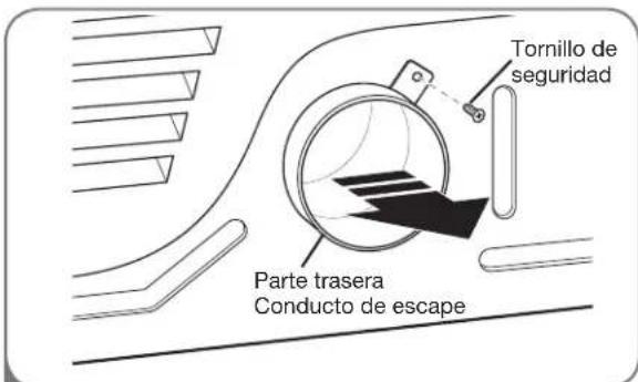 LG DLE2301R - CÓMO CAMBIAR LA UBICACIÓN DEL CONDUCTO DE VENTILACIÓN DE LA SECADORA - 3