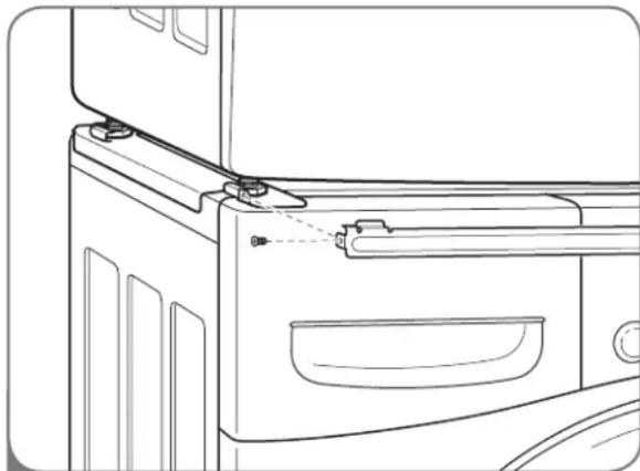 LG DLE2101W - INSTALACIÓN DEL KIT DE APILADO (cont.) - 2
