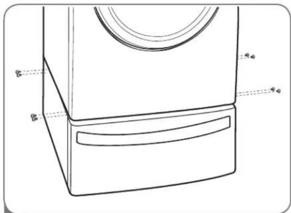LG DLE2101W - INSTALACIÓN DEL PEDESTAL (cont.) - 2