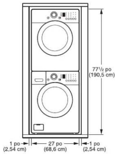 LG DLE2101W - INSTALLATIONS AVEC PIÉDESTAL OU TROUSSE D'EMPILAGE EN OPTION - 2