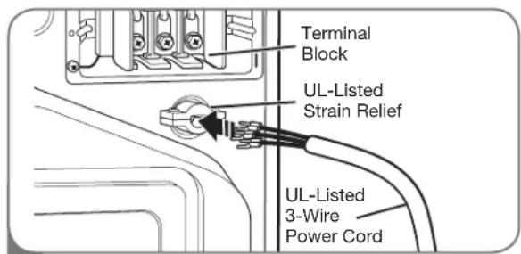 LG DLE2101W - Three-Wire Connection for Electric Dryers: Power Cord - 1