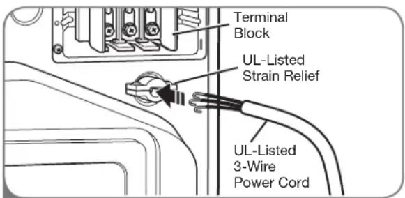 LG LSDG389VS - Three-Wire Connection for Electric Dryers: Direct Wire - 3