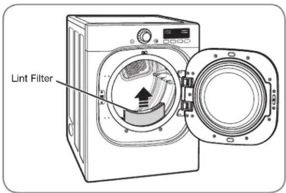LG DLE2601W - Maintaining Ductwork - 1