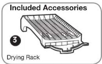 LG DLE2601W - DRYING RACK - 3