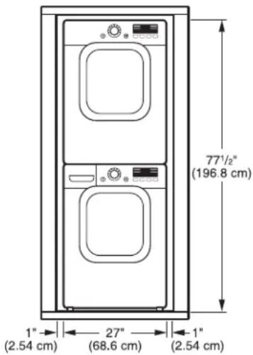 LG DLE2601W - INSTALACIONES CON LA BASE PEDESTAL O KIT DE APILADO OPCIONALES - 2