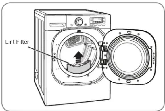 LG Studio LSDE388VS - CHECK THE LINT FILTER BEFORE EVERY LOAD - 1