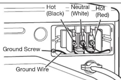 LG DLE2601R - Four-Wire Connection for Electric Dryers: Direct Wire - 3