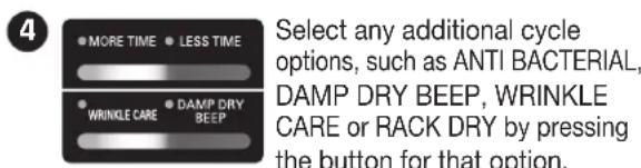LG DLE2601R - OPERATING THE DRYER - 5