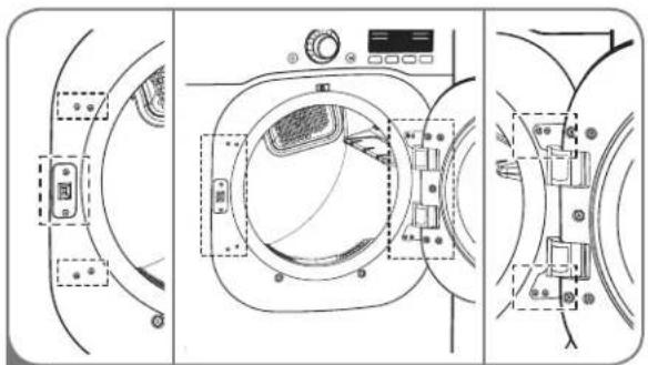 LG DLE2601R - TO REMOVE THE DOOR - 3