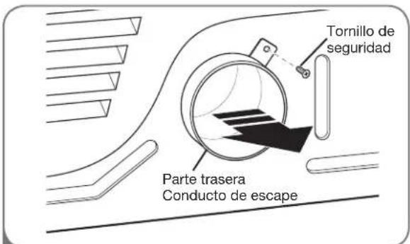 LG DLG2302W - CÓMO CAMBIAR LA UBICACIÓN DEL CONDUCTO DE VENTILACIÓN DE LA SECADORA - 1