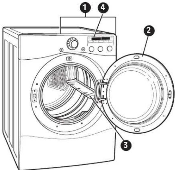 LG DLG2302W - SYSTÈME DE DÉTECTION DES BLOCAGES DANS LE CONDUIT D'ÉVACUATION/LE FILTRE FLOW SENSE ^MC - 1