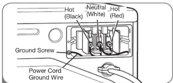 LG DLG2302W - Four-Wire Connection for Electric Dryers: Power Cord - 2