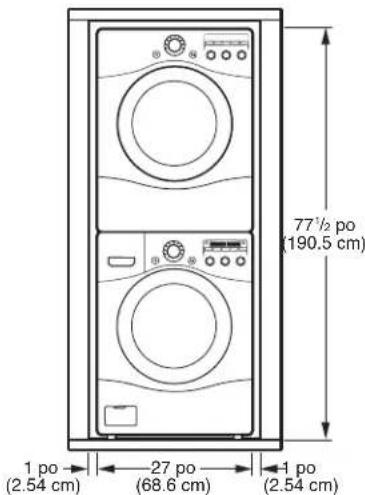 LG DLG2302W - INSTALLATIONS AVEC PIÉDESTAL OU TROUSSE D'EMPILAGE EN OPTION - 2