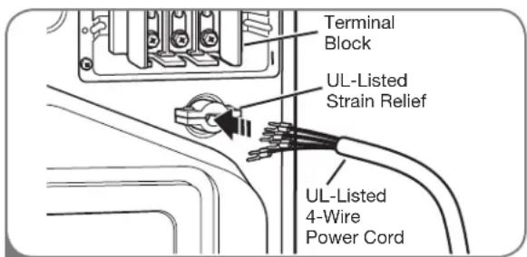 LG DLG2602R - Four-Wire Connection for Electric Dryers: Power Cord - 1