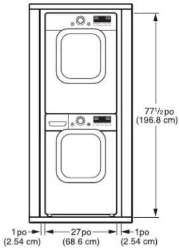 LG DLG2602R - INSTALLATIONS AVEC PIÉDESTAL OU TROUSSE D'EMPILAGE EN OPTION - 2