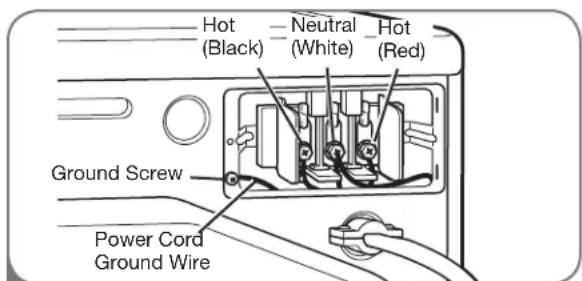 LG DLG2602R - Four-Wire Connection for Electric Dryers: Power Cord - 2