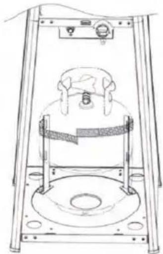 Hendi 272404 - Securing the gas cylinder - 2