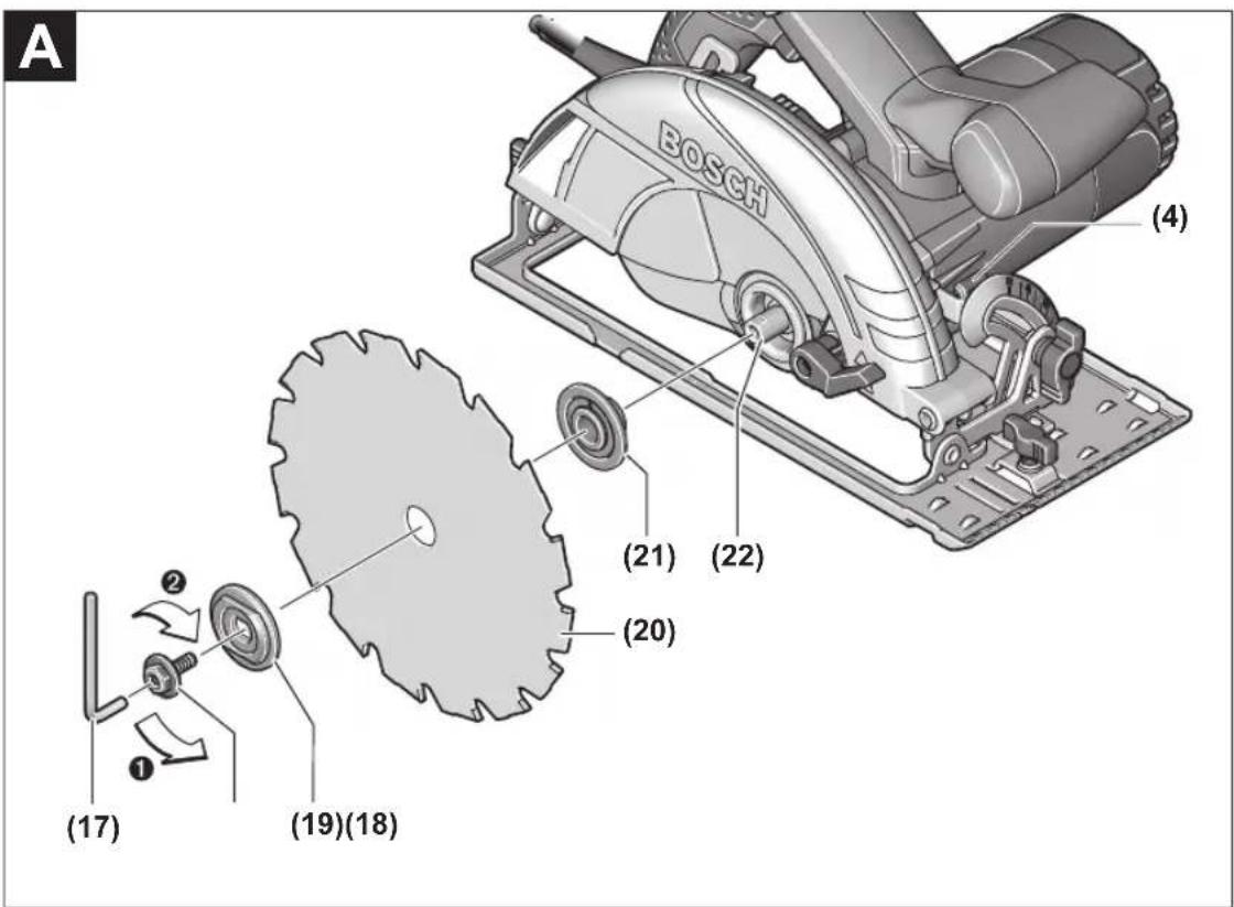A BOSCH (4) (21) (22) (20) (17) (19)(18)
