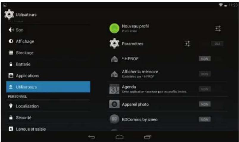 LOGICOM LIxir Tab 840 - Réglages de l'appareil - 6