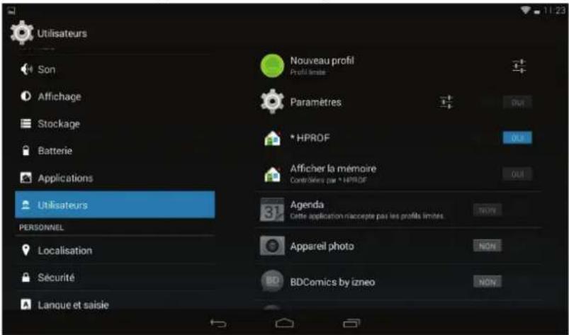 LOGICOM LIxir Tab 840 - Réglages de l'appareil - 7
