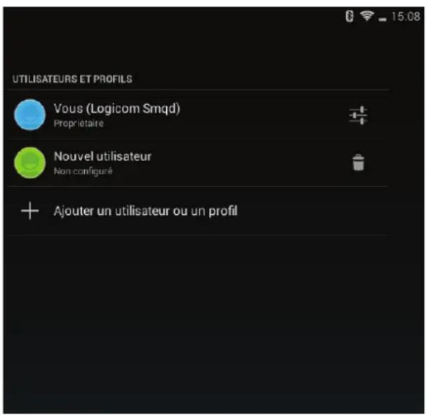 LOGICOM LIxir Tab 840 - Réglages de l'appareil - 2
