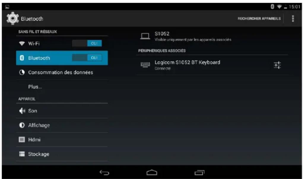 LOGICOM S1052 BTK - Connexion du clavier Bluetooth - 1