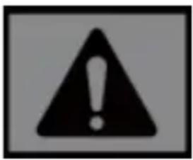 Warning symbol with exclamation mark inside triangle, commonly used to indicate a hazard or alert.