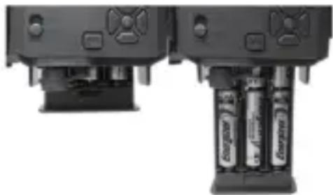 BUSHNELL Prime Trail 119932C - INSERIMENTO DELLE BATTERIE E DELLA SCHEDA SD - 1