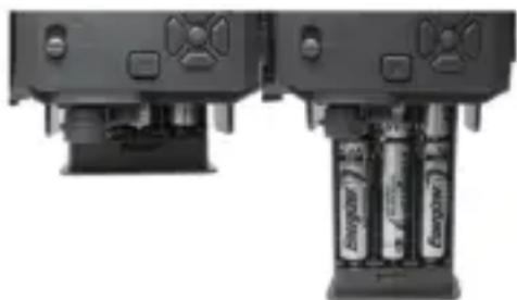BUSHNELL Prime Trail 119932C - INSTALLING THE BATTERIES AND SD CARD - 1