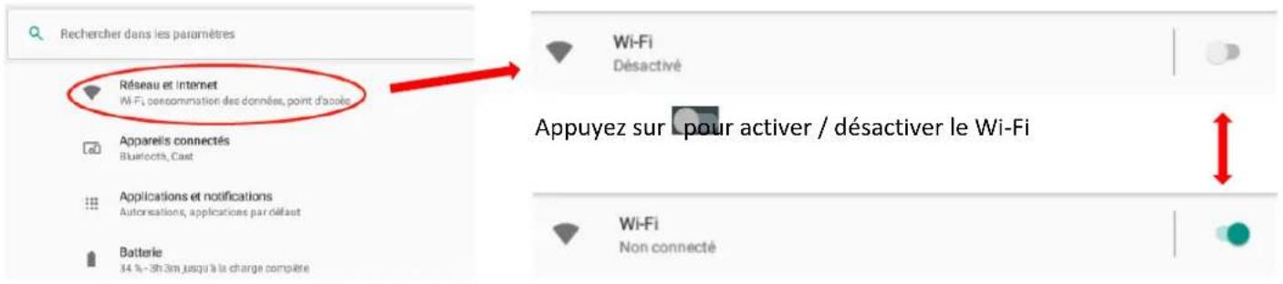 LOGICOM La Tab 90 - Activer / Désactiver la connexion Wi-Fi - 1