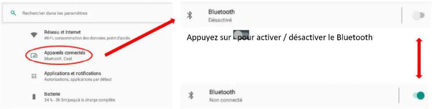 LOGICOM La Tab 90 - Activer / Désactiver la connexion Bluetooth - 1