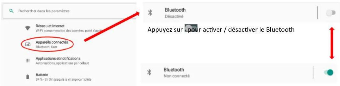 LOGICOM La Tab 105 P Go - Activer / Désactiver la connexion Bluetooth - 1