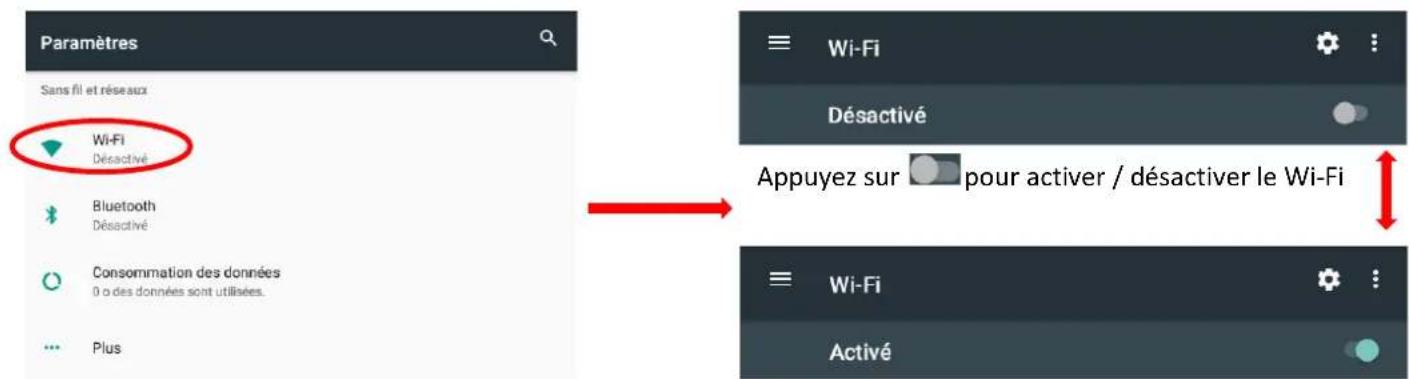 LOGICOM LEment Tab 1048 - Activer / Désactiver la connexion Wi-Fi - 1