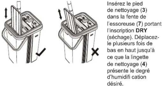 Cleanmaxx 07846 - Étape 7 – essorage de la lingette de nettoyage - 1