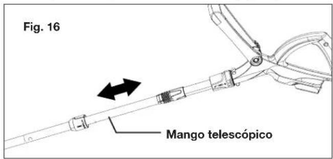 Sun Joe 24VLAWNBDL - Ajuste del eje telescópico - 2