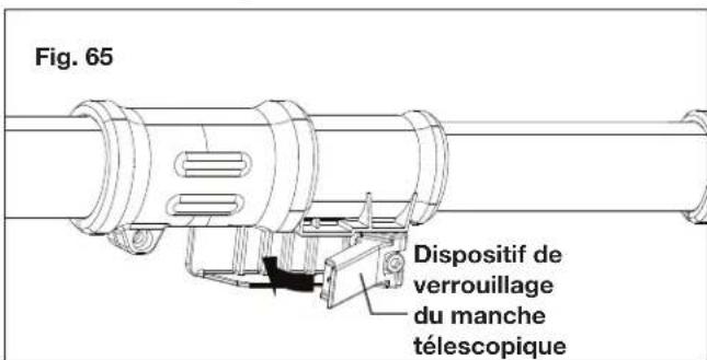 Fig. 65 Dispositif de verrouillage du manche télescopique