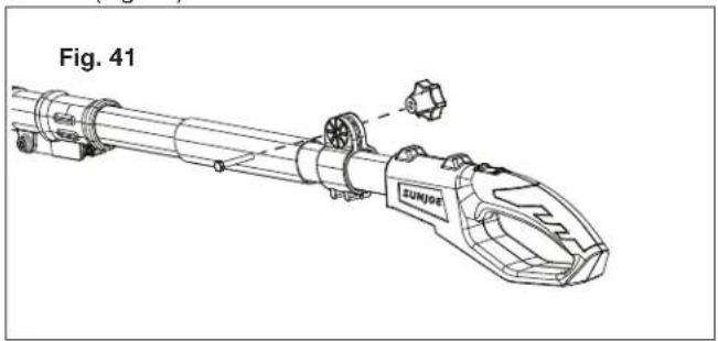 Sun Joe GTS4002C - To Remove the Auxiliary Handle - 2