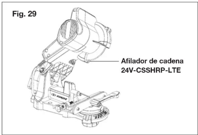 Fig. 29 Afilador de cadena 24V-CSSHRP-LTE