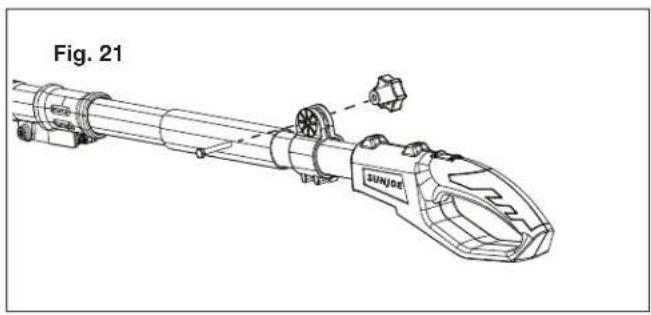 Sun Joe GTS4002C - To Remove the Auxiliary Handle - 2