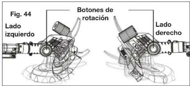 Fig. 44 Lado izquierdo Botones de rotación Lado derecho