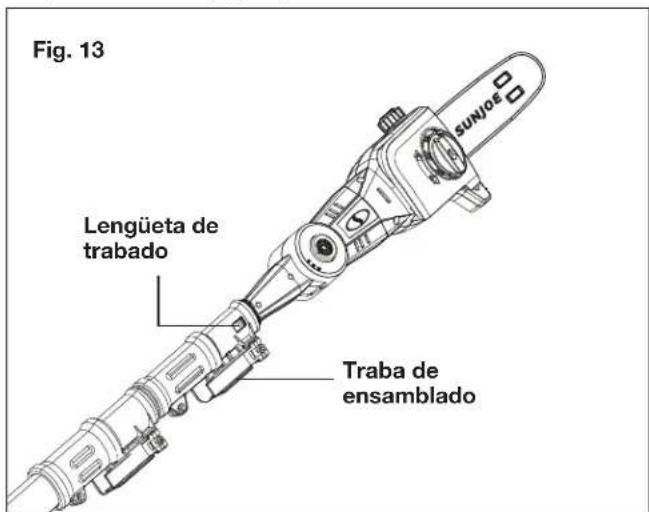 Sun Joe GTS4002C - Conexión del tubo telescópico - 2