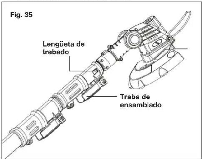 Fig. 35 Lengüeta de trabajo Traba de ensamblado