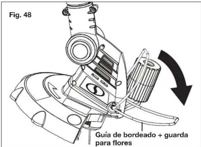 Fig. 48 Guía de bordeado + guarda para flores