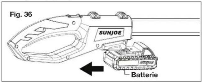 Fig. 36 SUNJOE Batterie
