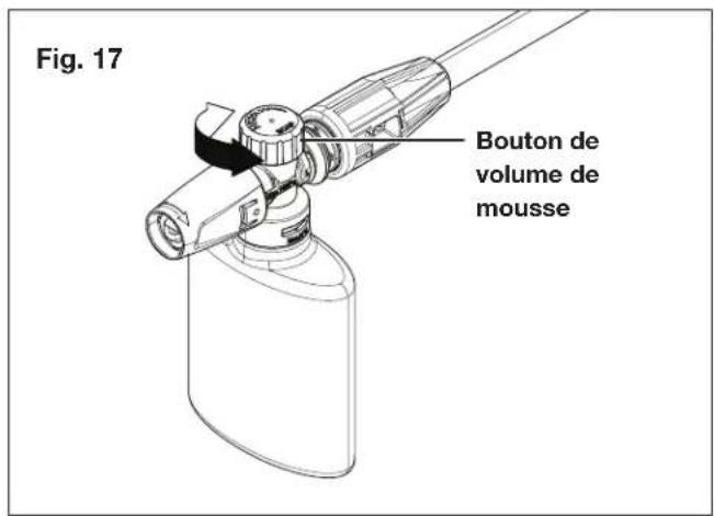Fig. 17 Bouton de volume de mousse