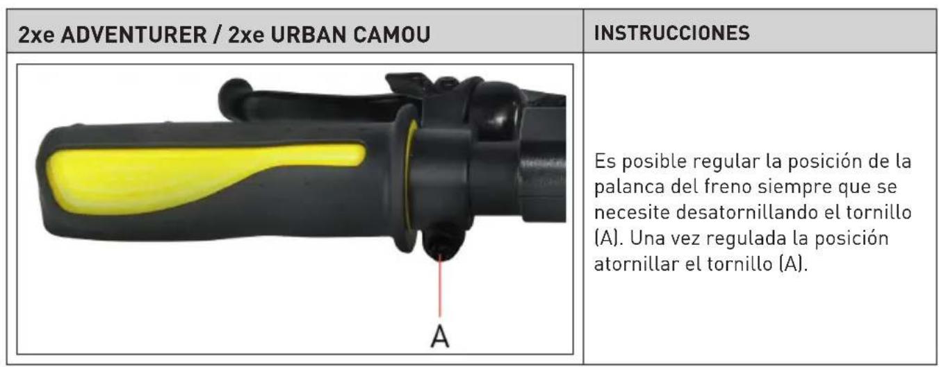 JEEP 2XE Adventurer - Regulación palancas de los frenos - 1