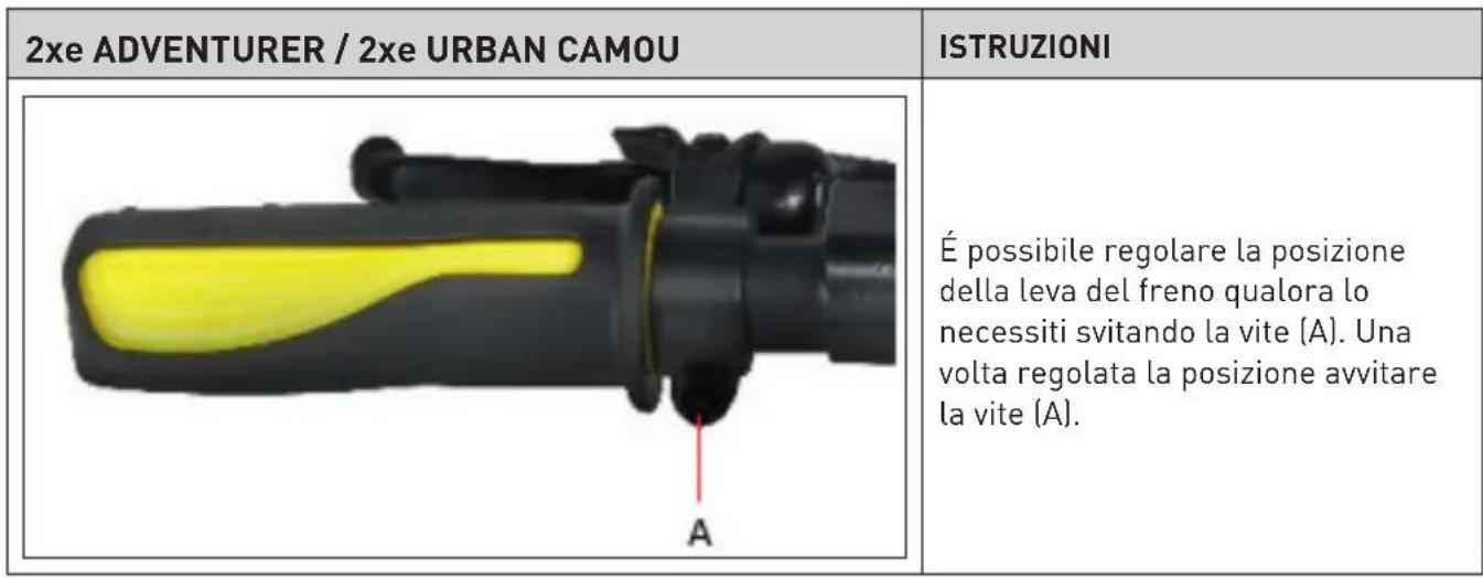 JEEP 2XE Adventurer - Regolazione leve dei fremi - 1
