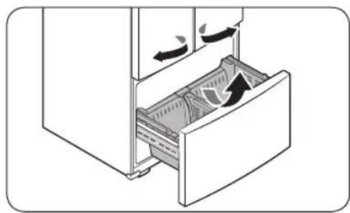 SAMSUNG RF25C5151SR - Cesta inferior - 1