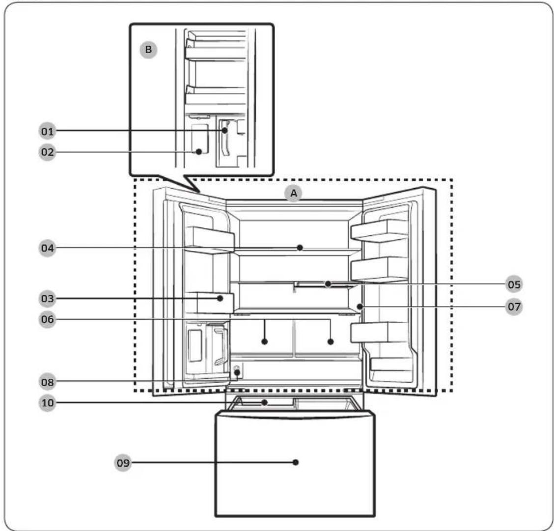 SAMSUNG RF25C5151SR - Contenido - 1